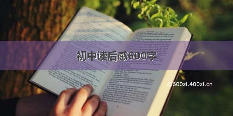 初中读后感600字