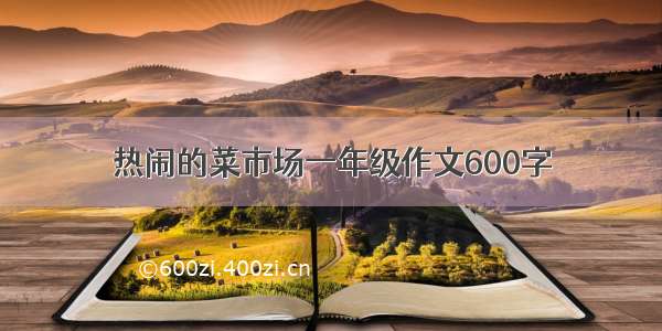 热闹的菜市场一年级作文600字