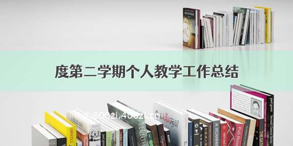 度第二学期个人教学工作总结