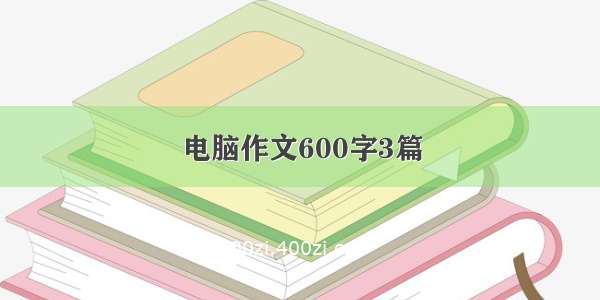 电脑作文600字3篇