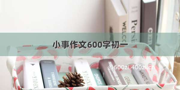 小事作文600字初一