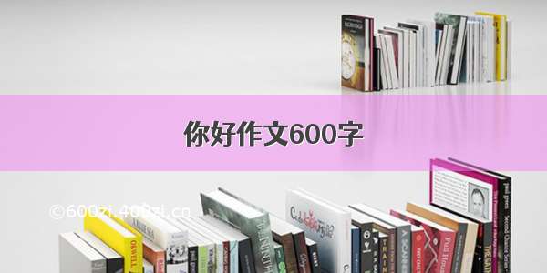 你好作文600字