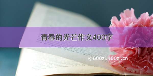 青春的光芒作文400字