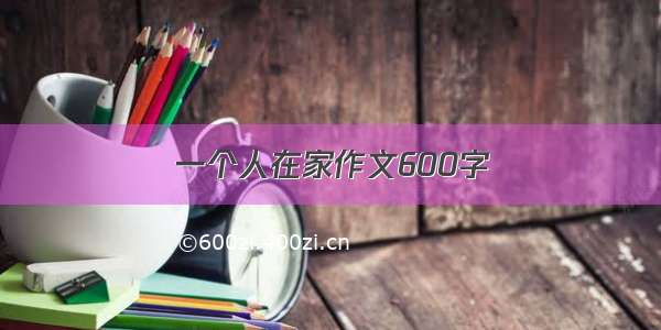 一个人在家作文600字