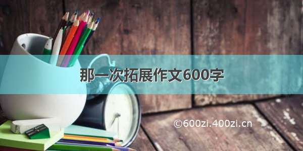 那一次拓展作文600字