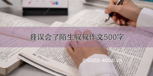 我误会了陌生叔叔作文500字