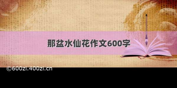 那盆水仙花作文600字