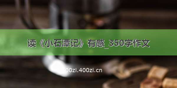 读《小石潭记》有感_350字作文