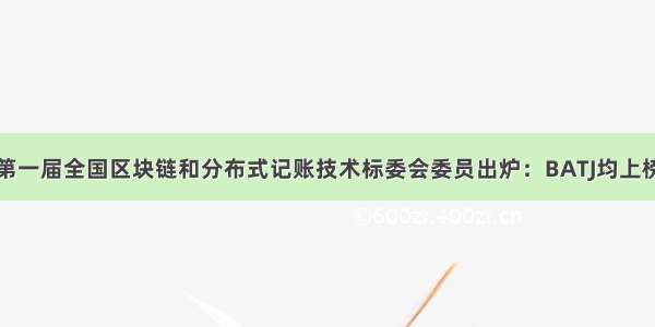 第一届全国区块链和分布式记账技术标委会委员出炉：BATJ均上榜