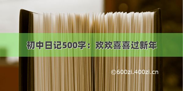 初中日记500字：欢欢喜喜过新年