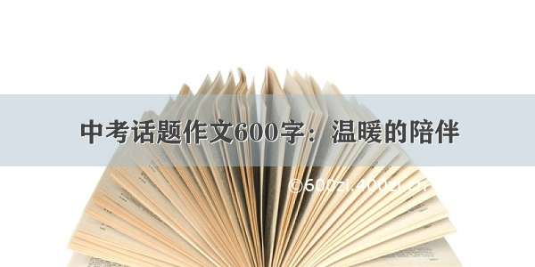 中考话题作文600字：温暖的陪伴