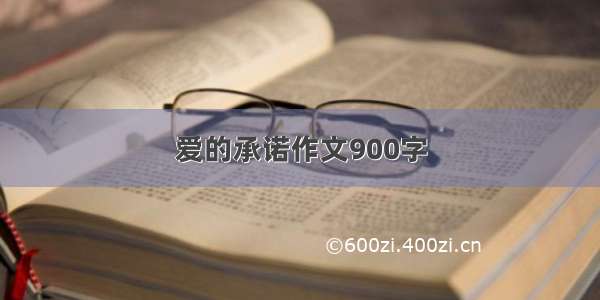 爱的承诺作文900字