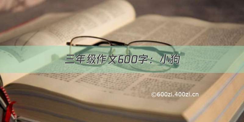 三年级作文600字：小狗