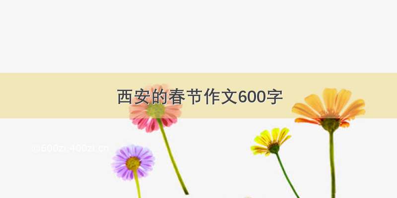 西安的春节作文600字