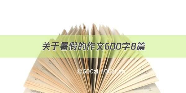 关于暑假的作文600字8篇