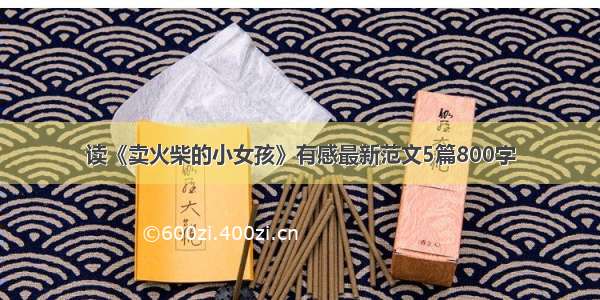 读《卖火柴的小女孩》有感最新范文5篇800字