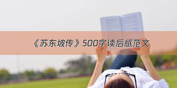 《苏东坡传》500字读后感范文