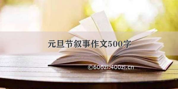 元旦节叙事作文500字