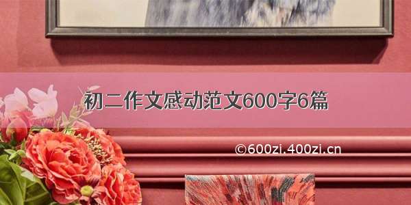 初二作文感动范文600字6篇