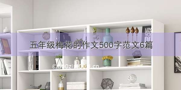 五年级梅花的作文500字范文6篇