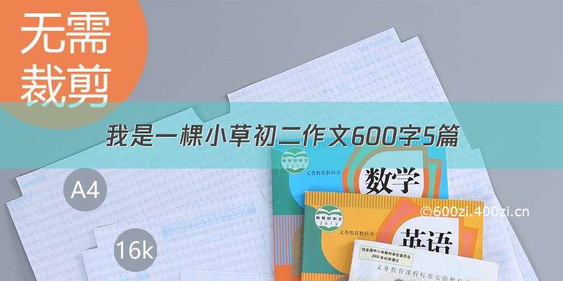 我是一棵小草初二作文600字5篇