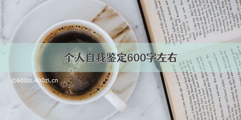 个人自我鉴定600字左右