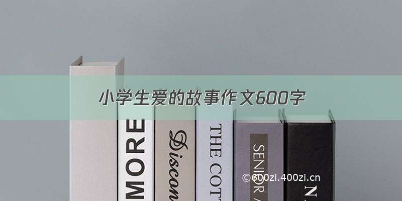 小学生爱的故事作文600字