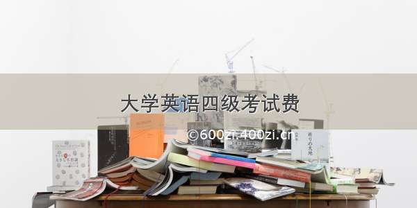 大学英语四级考试费