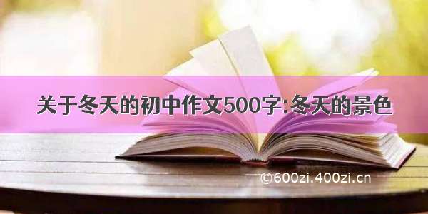 关于冬天的初中作文500字:冬天的景色