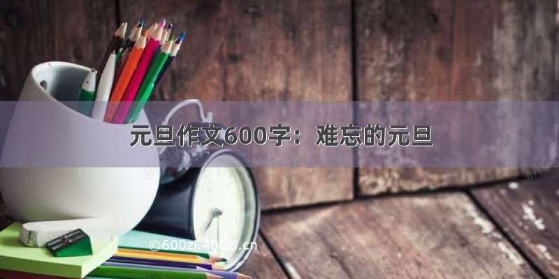 元旦作文600字：难忘的元旦