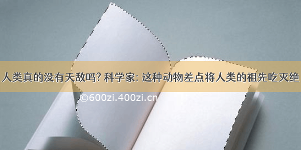 人类真的没有天敌吗? 科学家: 这种动物差点将人类的祖先吃灭绝