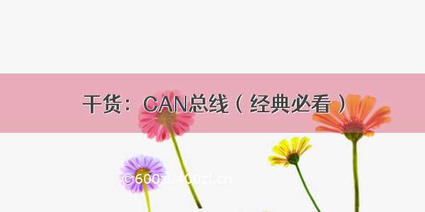 干货：CAN总线（经典必看）