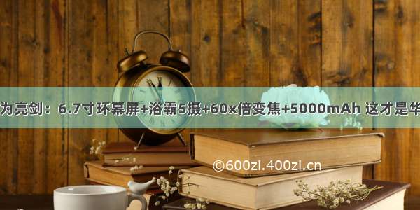 华为亮剑：6.7寸环幕屏+浴霸5摄+60x倍变焦+5000mAh 这才是华为