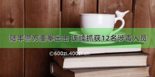 陆丰警方重拳出击 连续抓获12名涉毒人员