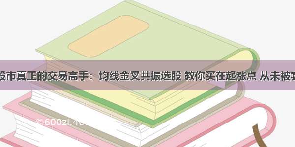 股市真正的交易高手：均线金叉共振选股 教你买在起涨点 从未被套