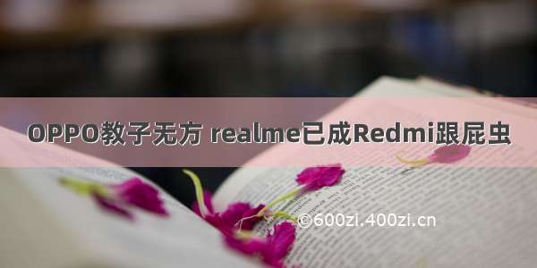 OPPO教子无方 realme已成Redmi跟屁虫