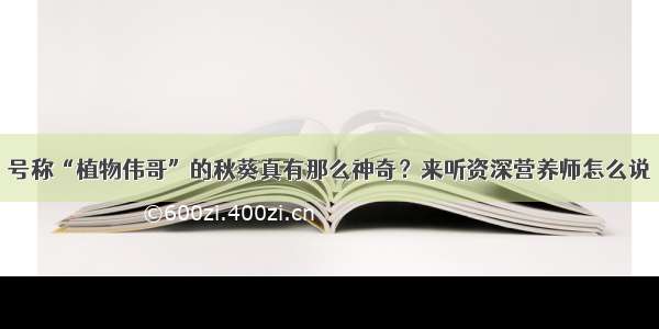 号称“植物伟哥”的秋葵真有那么神奇？来听资深营养师怎么说