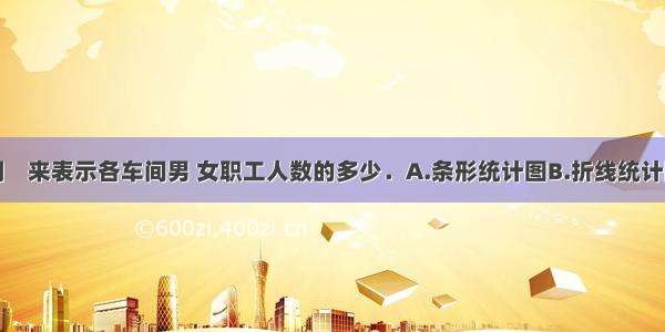 某工厂选用    来表示各车间男 女职工人数的多少．A.条形统计图B.折线统计图C.扇形统