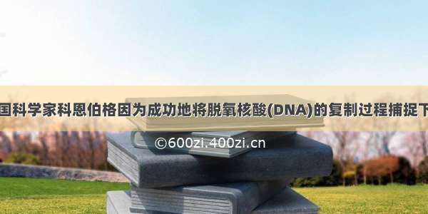 单选题美国科学家科恩伯格因为成功地将脱氧核酸(DNA)的复制过程捕捉下来而荣获