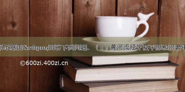 读&ldquo;黄河水系示意图&rdquo;回答下列问题．（1）黄河流经宁夏平原和河套平原水量减少的原因