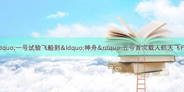 单选题从&ldquo;神舟&rdquo;一号试验飞船到&ldquo;神舟&rdquo;五号首次载人航天飞行圆满成功的事实说明①规