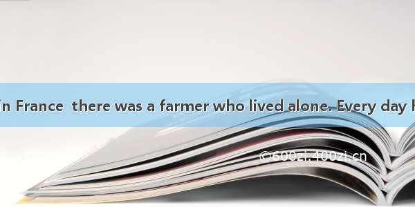 In a small town in France  there was a farmer who lived alone. Every day he 31 a pound of