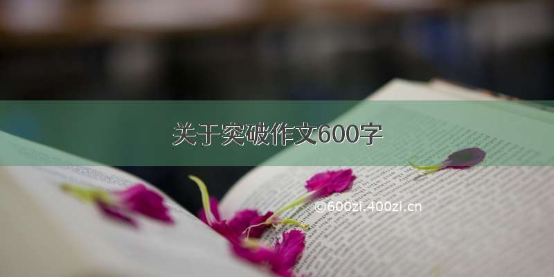 关于突破作文600字