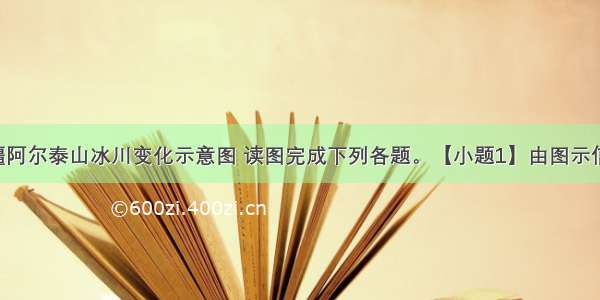 下图为新疆阿尔泰山冰川变化示意图 读图完成下列各题。【小题1】由图示信息可知 阿