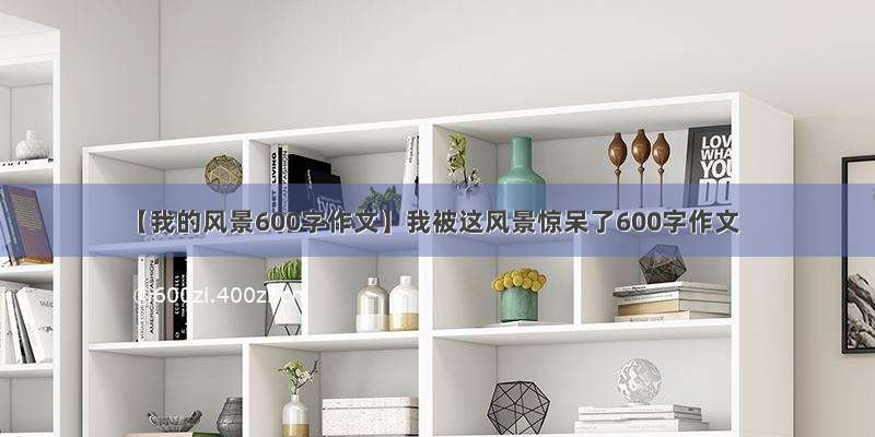 【我的风景600字作文】我被这风景惊呆了600字作文