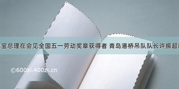 单选题温家宝总理在会见全国五一劳动奖章获得者 青岛港桥吊队队长许振超时指出 许振