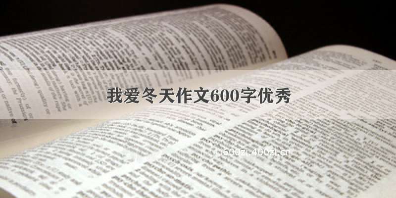 我爱冬天作文600字优秀