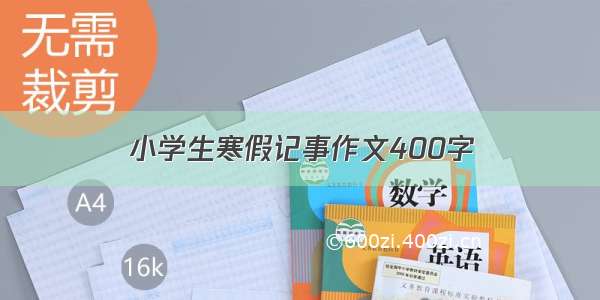 小学生寒假记事作文400字