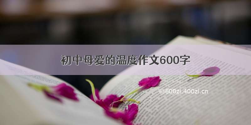 初中母爱的温度作文600字