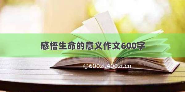 感悟生命的意义作文600字